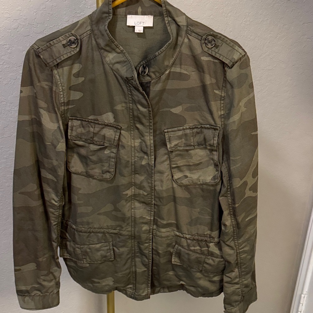 LOFT Camouflage Utility Jacket
